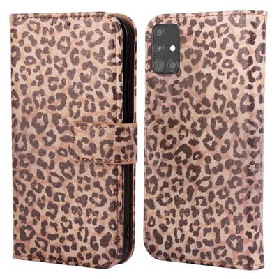 imoshion Hoesje - Geschikt voor Samsung Galaxy A51 - Design Bookcase smartphone - Leopard Mood
