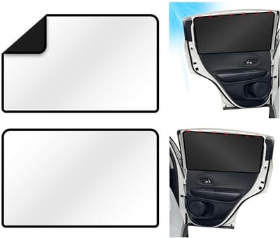Famanu – Autoruit Zonnescherm - 2 Stuks Auto Zijraam Zonnescherm Blokkeert Zonnescherm Beschermt Baby Kinderen Volwassenen Huisdier Tegen Zonnebrand - Zonneklep Volledige Afdekking Zijruit - Autoblind Past op de Meeste Voertuigen