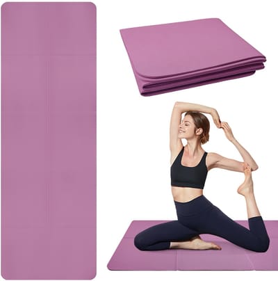 Unyqoos® Opvouwbare en draagbare yogamat met antislip voor diverse trainingen