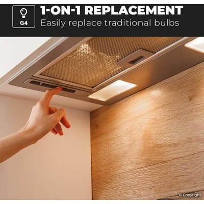HOFTRONIC - Voordeelverpakking 10X G4 LED Lampen 12V - 1,5 Watt 140lm - Vervangt 13 Watt - 2700K Warm wit licht - Vervangt T3 halogeen