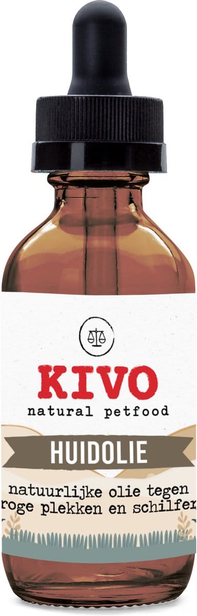 Kivo Petfood Huidolie voor honden 50 ml - Tegen droge huid en schilfers