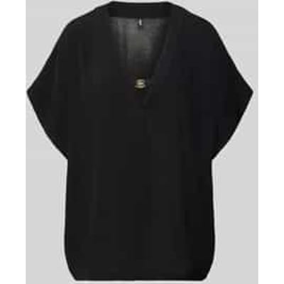 Loose fit tuniek van pure viscose Model 'DOUBLE B'