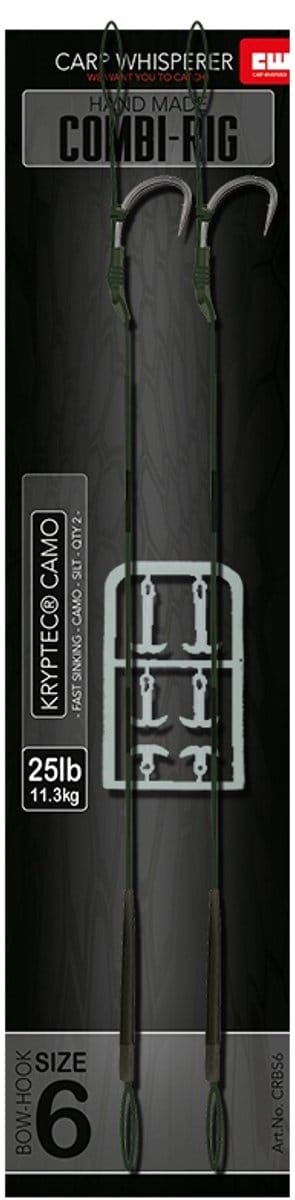 Carp Whisperer - Combi rig - Haak maat: 6 - 2 stuks - Weed