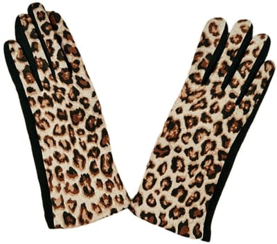 Dailygoods- Winterhandschoenen Dames - Warm Gevoerd - Touchscreen - Winddicht - Luipaardpatroon - Zacht Materiaal - 1 Paar - Handschoenen