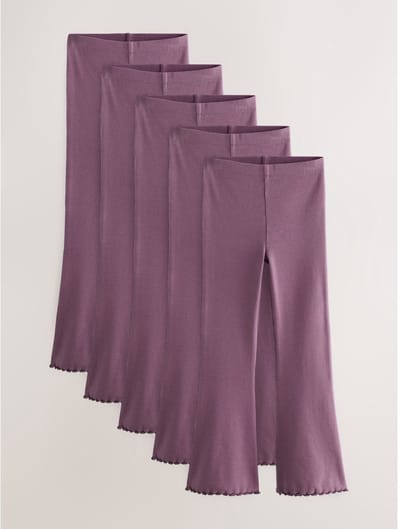 Next - Meisjes - Geribbelde legging met wijd uitlopende pijpen - Roze