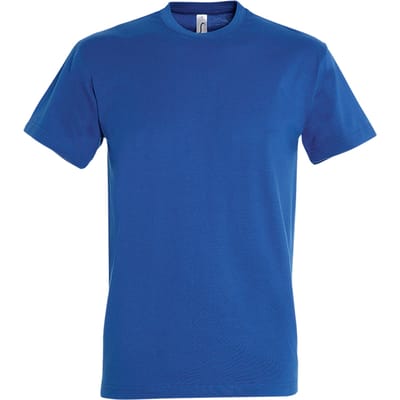 SOLS Heren Keizerlijke Zwaargewicht T-Shirt met korte mouwen (Koningsblauw)
