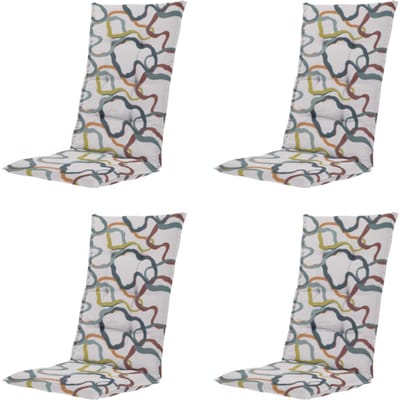 Madison kussen hoge rug blaze - 123x50x5cm set van 4