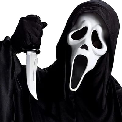 Halloween Horror Scream Mask voor Griezelige Feestjes en Carnavals - Unisex Kostuum Accessoire voor Spookachtige Decoratie en Halloween Party