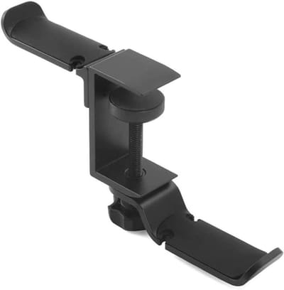 Hoofdtelefoon Houder - Koptelefoonstandaard Oortelefoonrek - Bureau Organisatie - Dubbele Hanger - 6 cm Lengte - Zwart/Zilver
