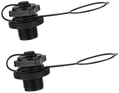 Dailygoods- Luchtventiel 22,9 mm - Opblaasbare Boot - Vervangingsventiel - Kunststof - 2 Stuks - Eenvoudig te Installeren - Rubberbootventiel