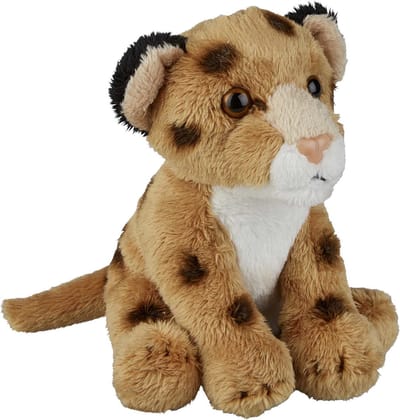 Pluche dierenknuffel - Luipaard - 15 cm - wilde dieren knuffel - speelgoed