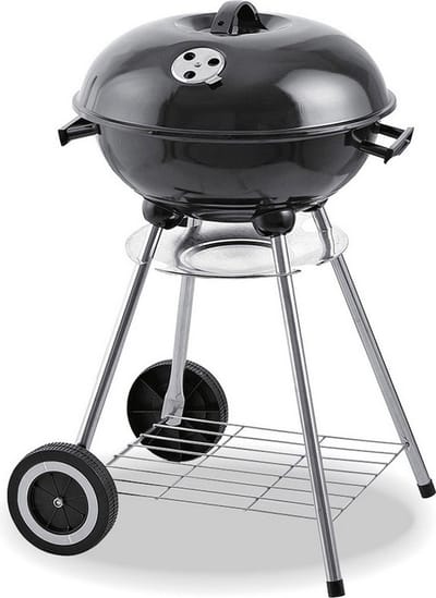 Houtskool Barbecue Metaal op Wielen (78x46cm)
