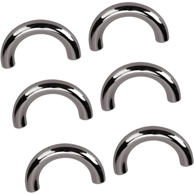 20 Sets Fermoir de Suspension de Sac à Main Pont Arche Forme U Connecteurs de Sac Fermoir 19.5x14mm avec Vis 5.5mm