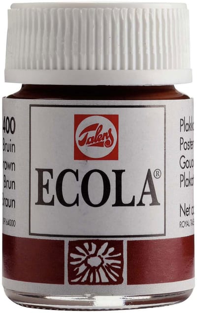 Bruynzeel - Ecola Poster Paint Bottle 16ml Brown 400