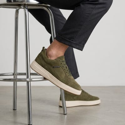 Cycleur de luxe Cycleur de Luxe C2 Sneakers groen Suede