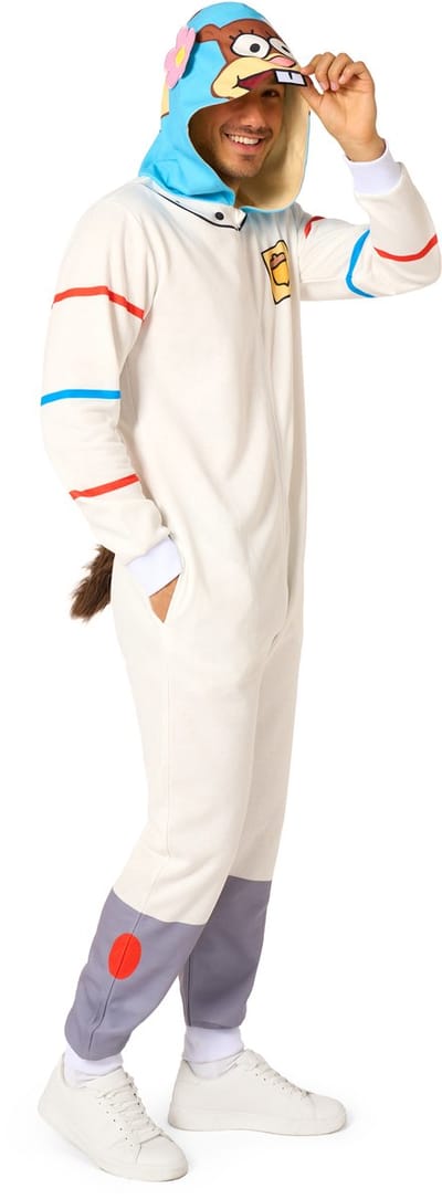 OppoSuits Sandy Onesie - Volwassen Verkleedpak - SpongeBob Kostuum - Pyjama - Chill Pak - Maat XXL