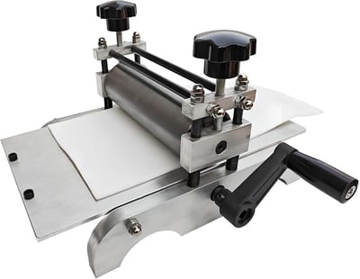 Handdruk Etspers - Metaalrol Drukpers - Boekdruk Gravure - Robuuste Aluminium Constructie - 30x17cm Afdrukgebied
