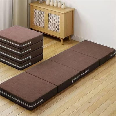 Opvouwbare Traagschuimmatras - Draagbare Reis Matras - Kamperen en Logeren - Wasbare Hoes - 90 x 200 x 10 cm