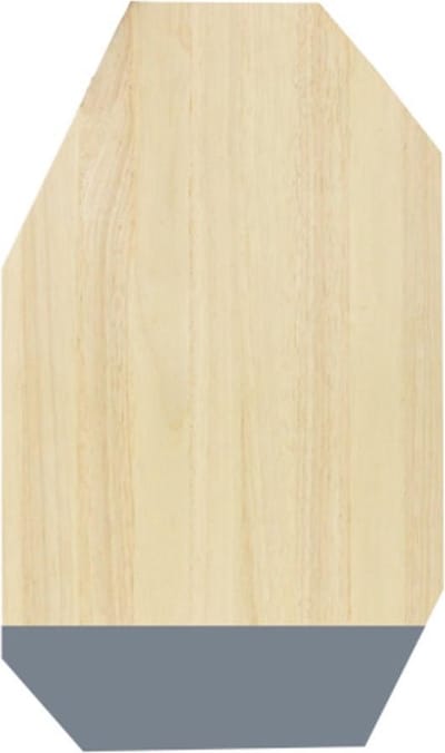 TAK Design Dippo Snijplank - Hout - 50 x 30 cm - Grijs