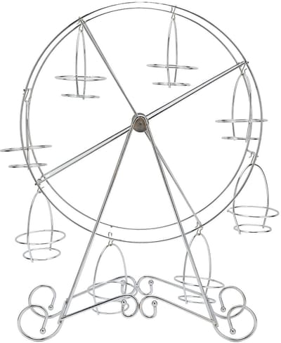Allecto - Dessertdrager - Cupcake standaard - Ferris Wheel - Lichtgewicht - Herbruikbaar - Roestvrij - Makkelijk te monteren - Voor restaurants - Z..