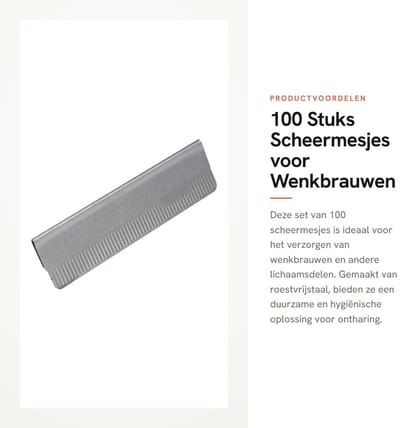 Dailygoods- Scheermes Set 100 Stuks - Wenkbrauw Trimmer - Ontharing - Roestvrij Staal - Veiligheidsafdekking - Duurzaam en Scherp - Wenkbrauwtrimmer