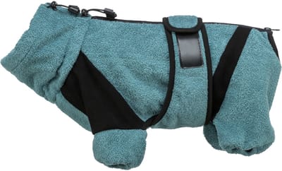 Trixie - Hondenkleding - Honden Badjas - Petrol - 38 cm