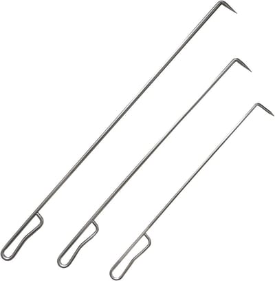 24 inch Roestvrij Stalen Vuurkorf Poker Stick - Heavy Duty Accessoire voor Buiten en Binnen