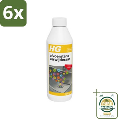 HG Afvoerstank Verwijderaar 500 gr - Voordeelverpakking - 6 stuks - Afvoerslang reiniger - Keuken afvoer schoonmaken