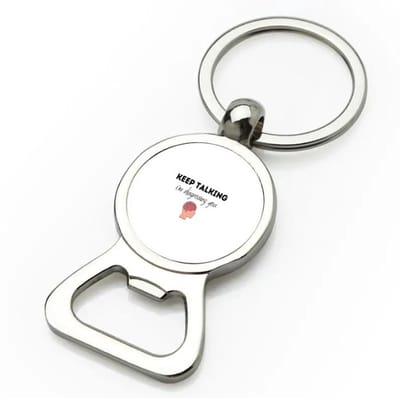 Akyol - keep talking i am diagnosing you flesopener - Quotes - dokters - patiënten - mensen testen - collega's - werknemers - verjaardagscadeau - verjaardag - cadeau - afscheidscadeau - geschenk - leuke cadeau - kado - gift - 9 bij 3 cm