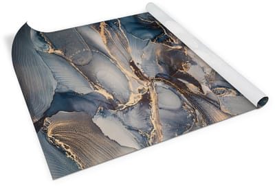 Tulup Meubelfolie - Veelkleurig Kastfolie - 100 x 50 cm - Geschilderd marmer Decoratieve Folie - Marmer- en steeneffect Renov - Meubelvernieuwing Zonder Schilderen
