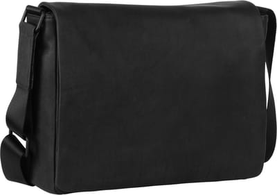 Leonhard Heyden Den Haag messenger L 13 inch - Zwart