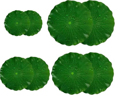 Drijvende Lotusbladeren voor Aquarium, Tuin en Zwembad - Set van 8 Stuks