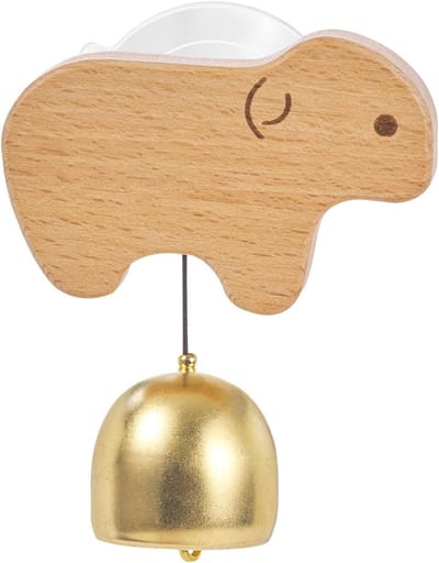 Deurbel Hout - Winkelbel Dier - Klant Verwittigen - Charmant Design - 12 cm Hoog - Schaap