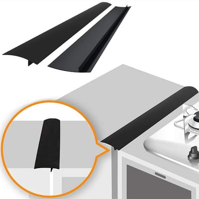 Dailygoods- Kitchen Gap Filler - Antispat/Antivuil Strip - T-vormige Silicone - 53,3cm - Voor Fornuis/Oven - Eenvoudig te Installeren - Keukenafdekstrip