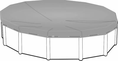 Afdekzeil voor rond zwembad 400 cm (zeilmaat: 460 cm)