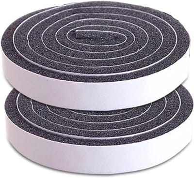 Schuimrubberen afdichtingstape, 2 rollen van 1,5 cm breed x 1 cm dik, zelfklevend voor deuren en ramen, isolatie en geluidsdemping