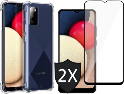 Hoesje geschikt voor iPhone 15 Pro Max - 2x Screen Protector FullGuard - Back Cover Case ShockGuard Transparant & Screenprotector
