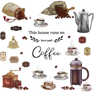 Allecto - Wandstickers - Muurdecoratie - Ideaal voor keuken en eetkamer - Multikleur - Wanddecoratie - Creatieve quotes - Geschikt voor elke ruimte
