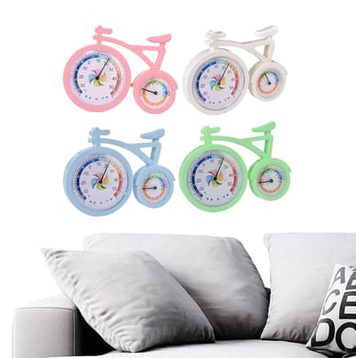 Temperatuur Vochtigheid Monitor - Klimaat Sensor - Ruimte Bewaken - Fiets Design - 17 cm - Enkele Kleur