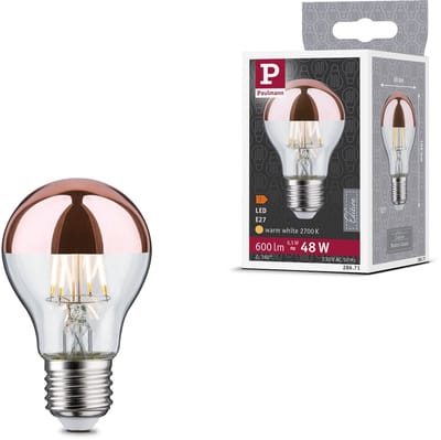 Modern Classic Edition Standaard 230 V LED-gloeilamp Kopspiegel E27 600lm 6,5W 2700K Kopspiegel koper
