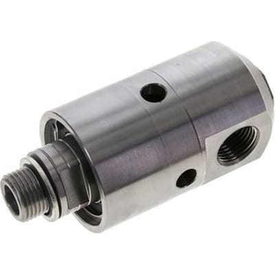 Draaidoorvoer G1/2'' Binnendraad X G1/2'' Buitendraad Linkshandig RVS 50bar