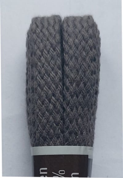 Tana Veter - Grijs - Plat - Lengte 90 cm - Breedte 7 mm - Schoenveter