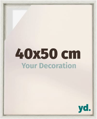 Your Decoration - Baklijst 40x50 cm - White Wash - Baklijst voor Canvas - MDF - Lyon