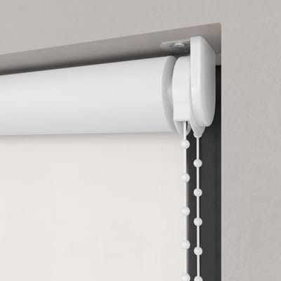 Dutchblinds Rolgordijn - verduisterend - Off White - 85x190cm - Raamdecoratie op maat