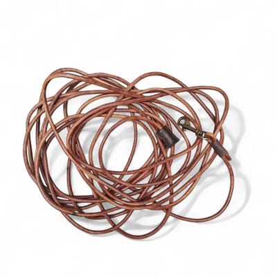 Cooper & Quint DRIFT Leather Towline - Bruin - 10 m