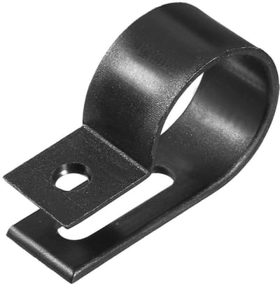 Allecto - Kabelklem Clips - Kunststof Draadklem Assortiment - Zwart - Elektrische Kabel - Bevestigingsmiddel - Kabelbeheer - Nylon Kabelklemmen - Geschikt voor 15-19 mm Kabels - 20 stuks - R-type R19.