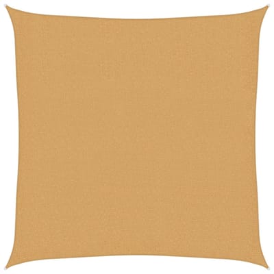 vidaXL - Zonnezeil - 160 - g/m² - vierkant - 3,6x3,6 - m - HDPE - zandkleurig