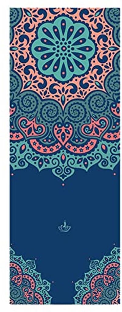 Yoga Handdoekmat - Antislip Deken - Sport Beoefenen - Zweetabsorberend - 185 x 65 cm - Blauw