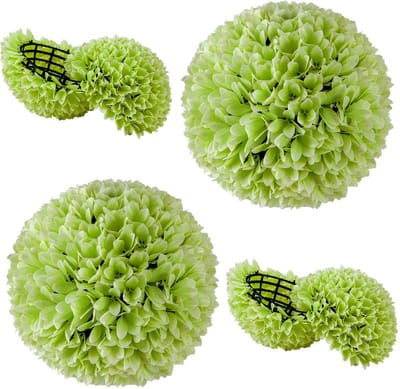 COSTWAY Buxusballen, 28 cm, uv-bestendig, vormgesneden, kunstplant, decoratieve plant, boekbal, kunstplant, decoratieve bolplanten voor huis, tuin, balkon, bruiloft (groen)