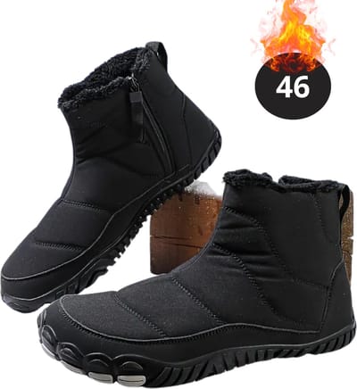 Nivard Snowboots - Sneeuwschoenen - Sneeuwboots - Heren - Wintersport - Ski - Skischoenen - Zwart - 46 - Antislip